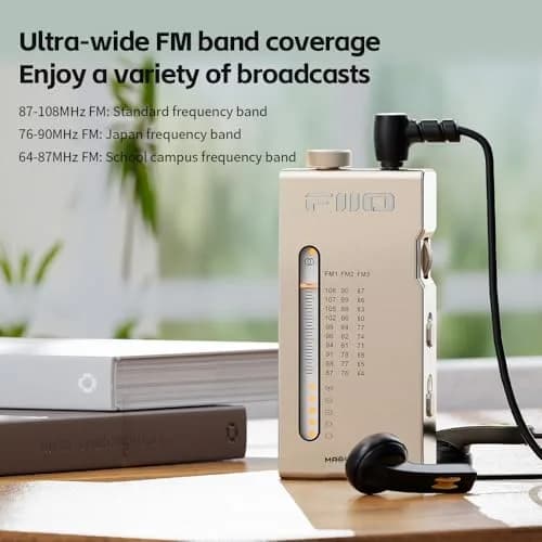 FiiO RR11 Portable HiFi FM Stereo Radio Receiver Titanium Gold | Analog PVR Tuning thumbnail 9