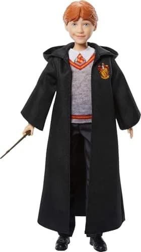 Mattel Harry Potter Toys Ron Weasley Fashion Doll 10.4in | Hogwarts Uniform & Wand for Kids 6+ thumbnail 1