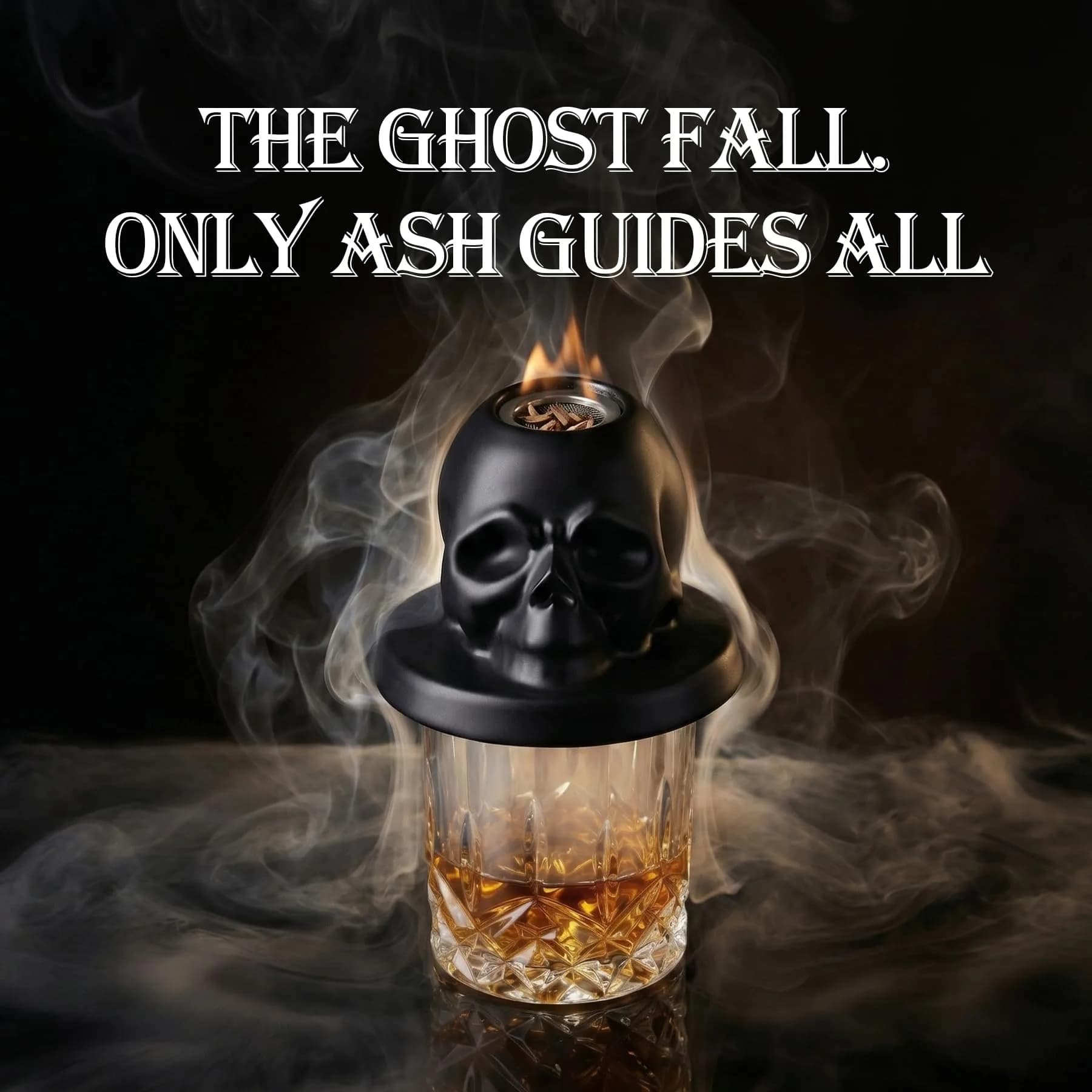 OAGA Skull Whiskey Smoker Kit with Torch & Wood Chips | Portable Set - view 3