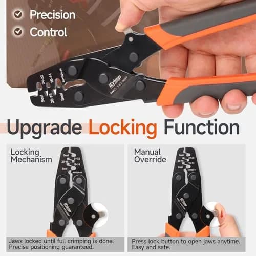 IWISS iCrimp IWC-1424BP Weather Pack Sealed Connector Crimper AWG24-14 | Locking, Versatile, Durable thumbnail 5