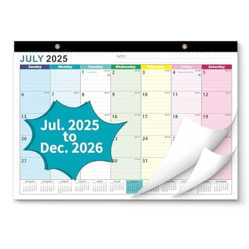 AgePlace Desk Calendar 2026 | Large 17" x 12" Monthly Planner with Holidays thumbnail 1
