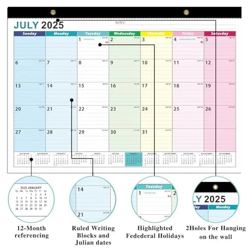 AgePlace Desk Calendar 2026 | Large 17" x 12" Monthly Planner with Holidays thumbnail 5