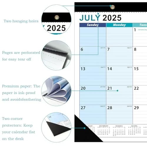 AgePlace Desk Calendar 2026 | Large 17" x 12" Monthly Planner with Holidays thumbnail 3