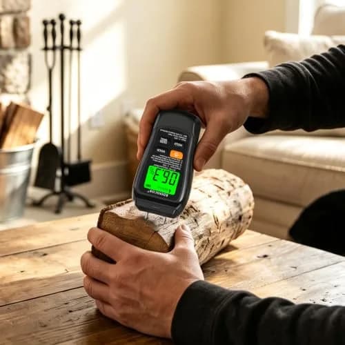 RDINSCOS Digital Moisture Meter for Wood, Drywall & Building Materials | Pin-Type Moisture Detector with 4 Modes & LCD Display thumbnail 5