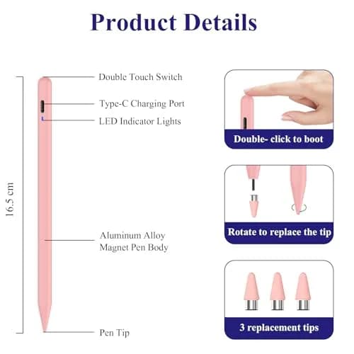 CMARS Stylus Pen for Android/Samsung A11+/A9+ | Universal Android Tablet & Smartphone Stylus thumbnail 4