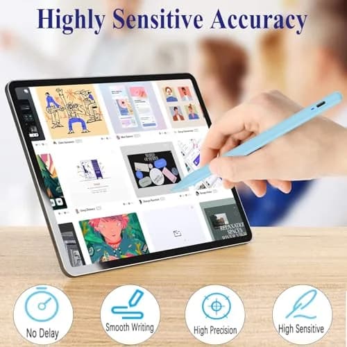 CMARS Stylus Pen for Android, Magnetic Phone Pencil, Fine Point Digital Touch Screen Pen, Compatible with iPhone/Samsung/Xiaomi/Huawei/Vivo - Blue thumbnail 5