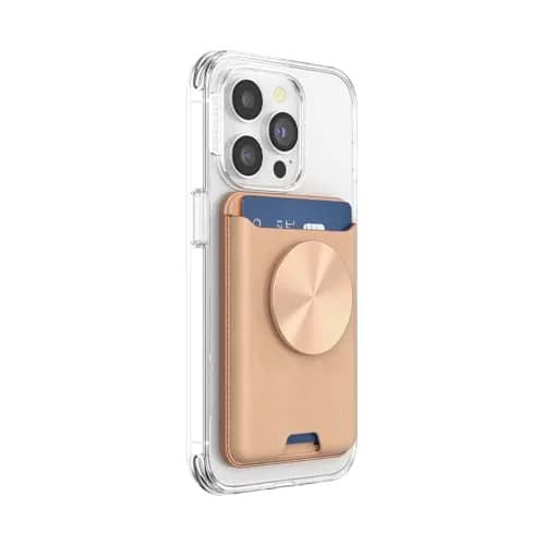 PopSockets Phone Wallet for MagSafe with Grip - Tan Nigiri | Slim Magnetic Card Holder & Stand thumbnail 2