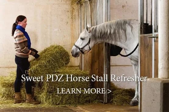 Sweet PDZ Horse Stall Refresher Granules 25 lbs | Odor Eliminator & Moisture Absorber thumbnail 3