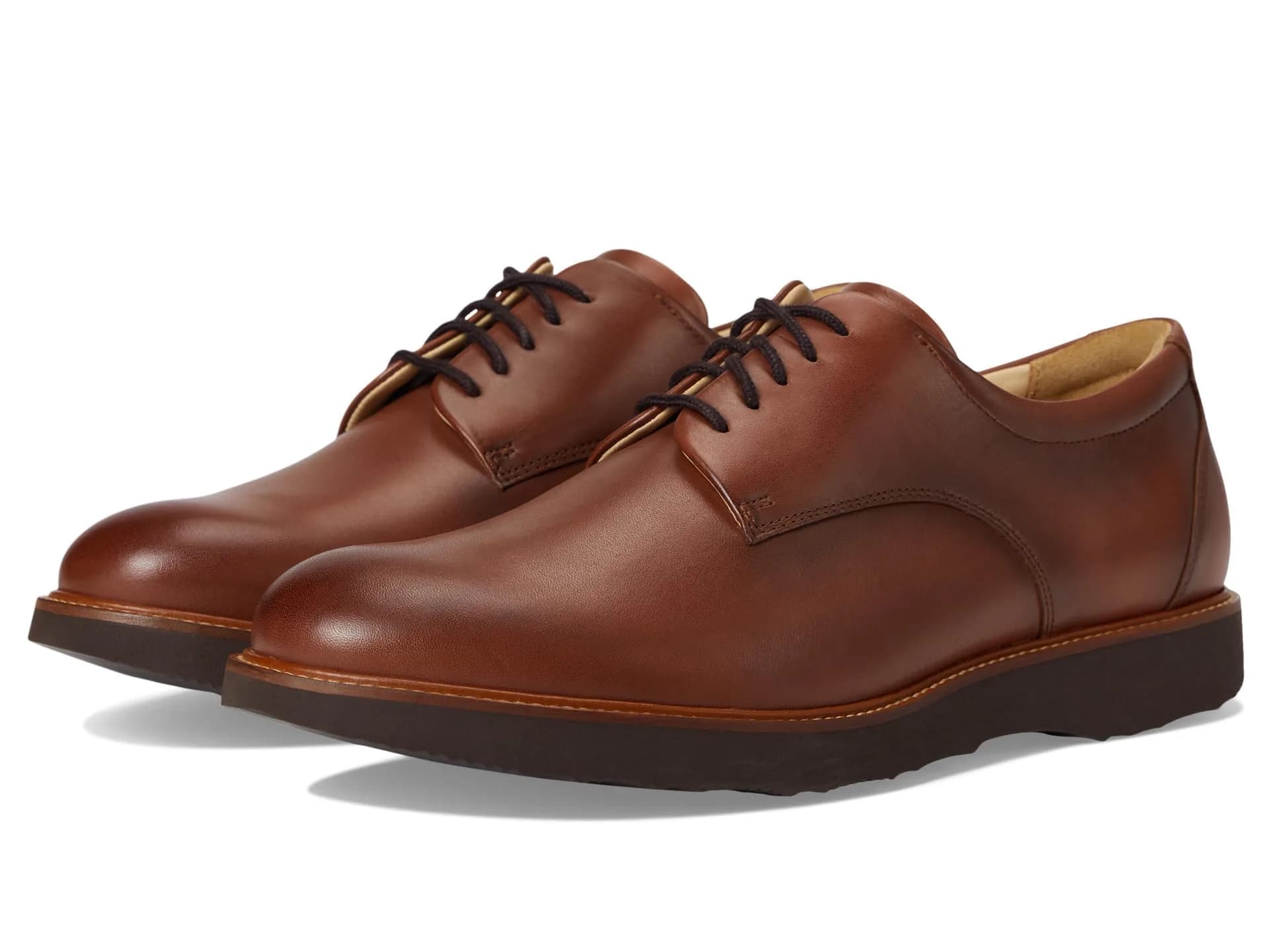 Samuel Hubbard Men's Founder Cognac Leather Oxford 10.5 | Classic Business Casual - main product image