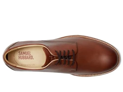 Samuel Hubbard Men's Founder Cognac Leather 11.5 Wide | Classic Oxford with Vibram Support thumbnail 2