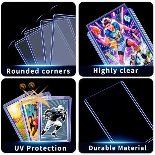 TRUGQ Card Sleeves Toploaders Set 400ct (200 Hard, 200 Soft) | Protects Standard 3"x4" Cards thumbnail 4