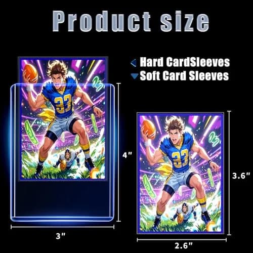 TRUGQ 3"x4" Toploaders Card Protectors, 500 Hard Holders +500 Soft Sleeves | Acid-Free PVC for Trading Cards thumbnail 4