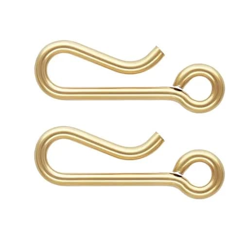 Adabele 14K Gold Filled Hook Clasp Open Connector 14.2mm (0.56") | Hypoallergenic & Nickel-Free thumbnail 1