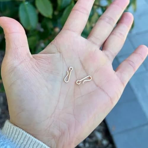 Adabele 14K Gold Filled Hook Clasp Open Connector 14.2mm (0.56") | Hypoallergenic & Nickel-Free thumbnail 3