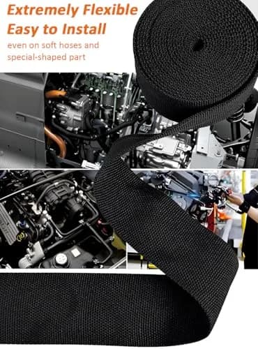 ROCKDIG 20 FT 1/4 inch 2:1 Heat Shrinkable Braided Sleeving | Abrasion & Moisture Protection, Flexible Wiring Harness Sleeve thumbnail 6