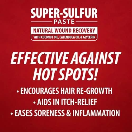 Jeffers Super Sulfur Natural Healing Paste for Dogs, Cats & Horses 8 oz | Wound Care & Skin Support thumbnail 7