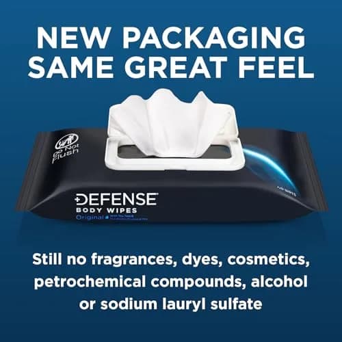 Defense Soap All Natural Body Wipes with Tea Tree Oil, 120 Count (3 Pack, 9x7 inch) | Clinically Proven Natural Ingredient for Active Lifestyles thumbnail 6