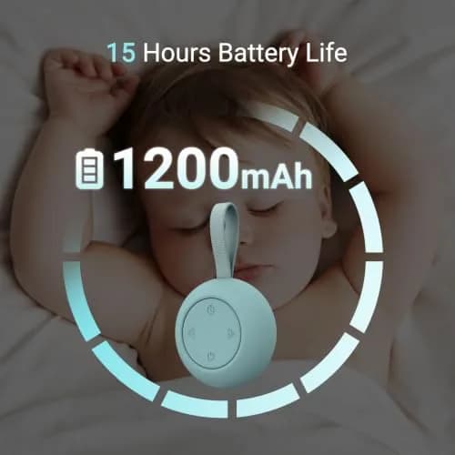 jaroco Portable Baby Sound Machine Slate | 20 Soothing Sounds, 15-Hour Battery Life | USB-C Rechargeable thumbnail 3