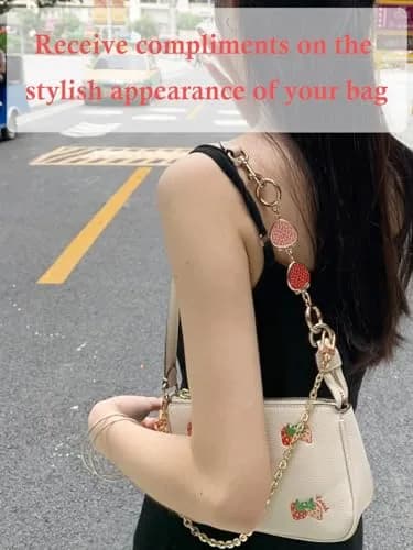 COICOIC Cute Strawberry Purse Strap Extender 2 Pcs | Adds 5.7-6.7 Inches thumbnail 5
