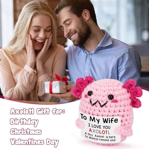 WEYON Mini Crochet Axolotl 8.9cm (3.5 inches) | "Wife" Style Romantic Gift thumbnail 7