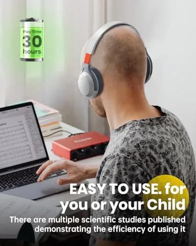 VOXii Wireless Headphones PRO | Brain Training, Voice Feedback & Recording, Speech & Memory Aid, Over-Ear Bluetooth, Long Play Time thumbnail 5