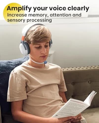 VOXii Wireless Headphones PRO | Brain Training, Voice Feedback & Recording, Speech & Memory Aid, Over-Ear Bluetooth, Long Play Time thumbnail 3