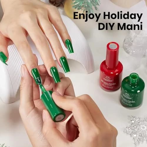 Beetles Gel Polish Red Green Set Prelude of Celebration 15ml (0.51 Fl Oz) | Cruelty-Free, Long-Lasting Gel Nail Polish thumbnail 5