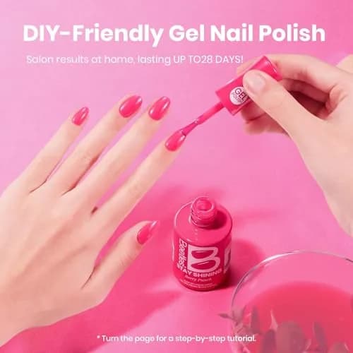 Beetles Gel Polish Hot Pink Wild Tulips 15ml (0.51 Fl Oz) | LED Cure Long-Lasting Gel Nail Polish thumbnail 6
