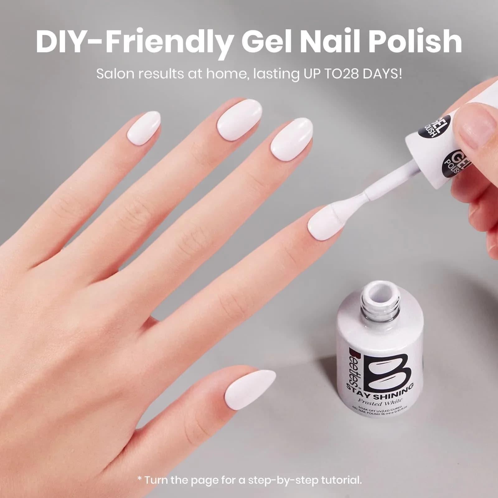 Beetles Stay Shining Silver Cat Eye Gel Nail Polish 15ml (0.5 Fl Oz) | UV/LED Cure, 28-Day Wear - view 6