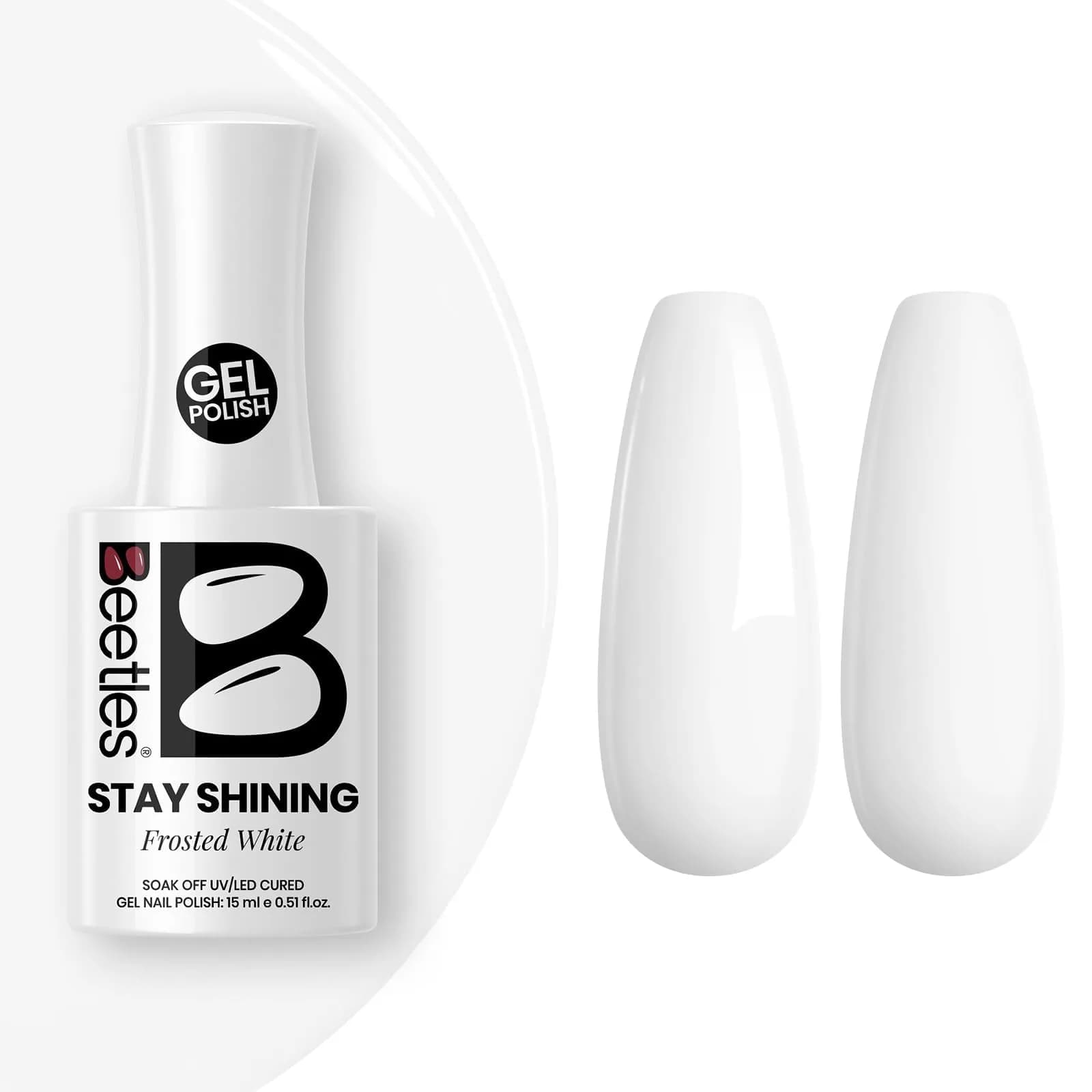Beetles Stay Shining Silver Cat Eye Gel Nail Polish 15ml (0.5 Fl Oz) | UV/LED Cure, 28-Day Wear - view 9