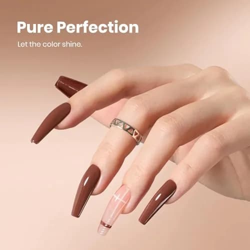 Beetles Gel Polish Mocha Mood 15ml (0.51 Fl Oz) | Salon-Quality Brown Gel Nail Polish for DIY & Professionals thumbnail 4