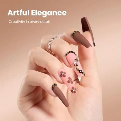 Beetles Gel Polish Mocha Mood 15ml (0.51 Fl Oz) | Salon-Quality Brown Gel Nail Polish for DIY & Professionals thumbnail 5