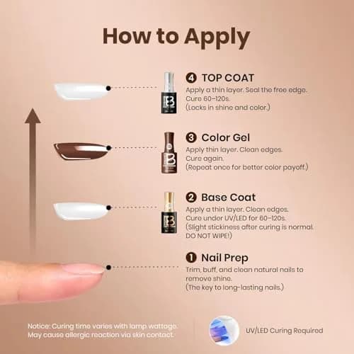Beetles Gel Polish Mocha Mood 15ml (0.51 Fl Oz) | Salon-Quality Brown Gel Nail Polish for DIY & Professionals thumbnail 7