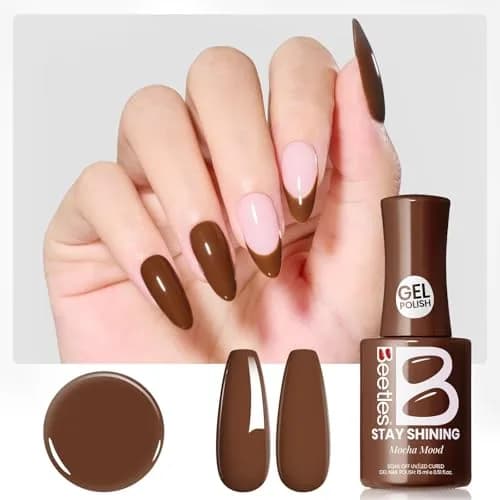 Beetles Gel Polish Mocha Mood 15ml (0.51 Fl Oz) | Salon-Quality Brown Gel Nail Polish for DIY & Professionals thumbnail 8