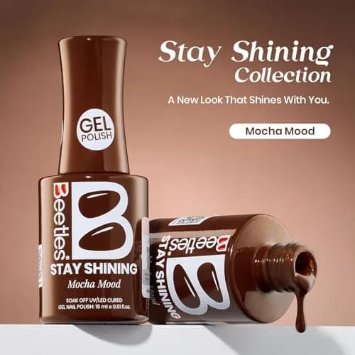 Beetles Gel Polish Mocha Mood 15ml (0.51 Fl Oz) | Salon-Quality Brown Gel Nail Polish for DIY & Professionals thumbnail 2