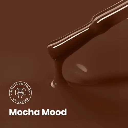 Beetles Gel Polish Mocha Mood 15ml (0.51 Fl Oz) | Salon-Quality Brown Gel Nail Polish for DIY & Professionals thumbnail 3