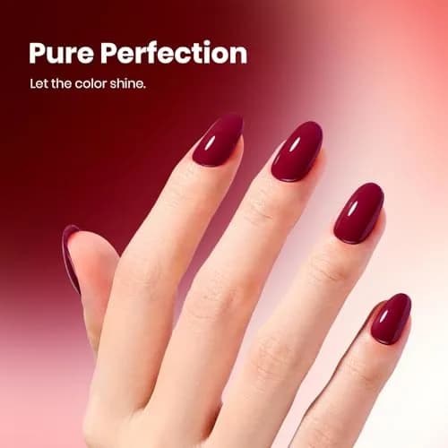 Beetles Gel Polish Burgundy Bliss 15ml (0.51 Fl Oz) | Salon Quality Soak-Off UV/LED Gel Nail Polish thumbnail 4