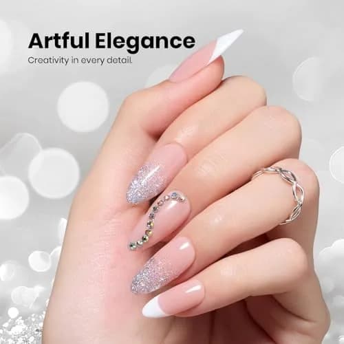 Beetles Glitter Gel Nail Polish, 0.51 fl oz (15ml) Diamond-Shine Holographic Stardust | UV/LED Cure thumbnail 3