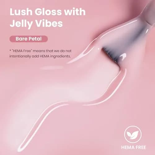 Beetles Gel Nail Polish Bare Petal Nude Jelly 15ml (0.51 Fl Oz) | 10-Free Formula for Long-Lasting Shine thumbnail 2