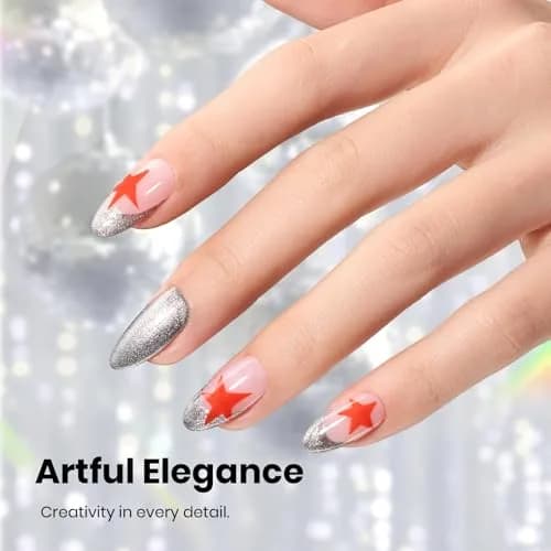 Beetles Pearl Gel Nail Polish 15ml Silver Moonlight | Metallic Frost Finish, Long-Lasting Soak-Off Gel thumbnail 3