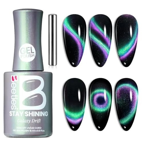 Beetles Gel Polish Stay Shining Cat Eye Gel Nail Polish 15ml (0.5 Fl Oz) | Chameleon Color Shift with UV/LED Cure thumbnail 1