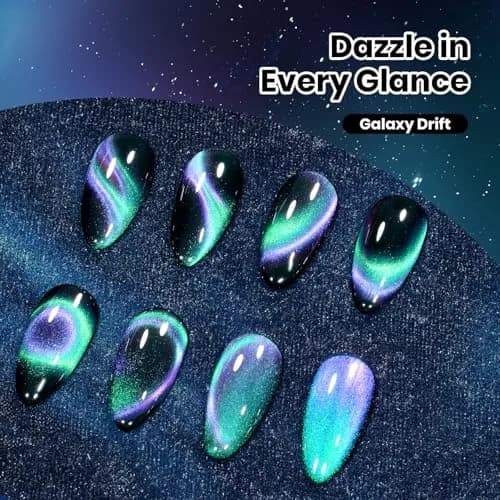 Beetles Gel Polish Stay Shining Cat Eye Gel Nail Polish 15ml (0.5 Fl Oz) | Chameleon Color Shift with UV/LED Cure thumbnail 2