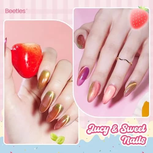 beetles Gel Polish Fruit Magnet Cat Eye Set 6 Colors | Long-Lasting Glossy UV/LED Cure thumbnail 5