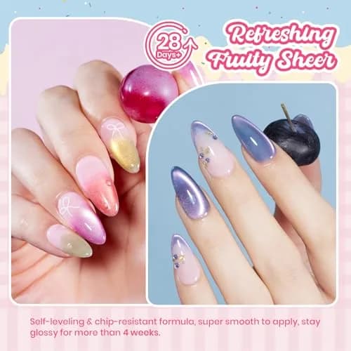 beetles Gel Polish Fruit Magnet Cat Eye Set 6 Colors | Long-Lasting Glossy UV/LED Cure thumbnail 6