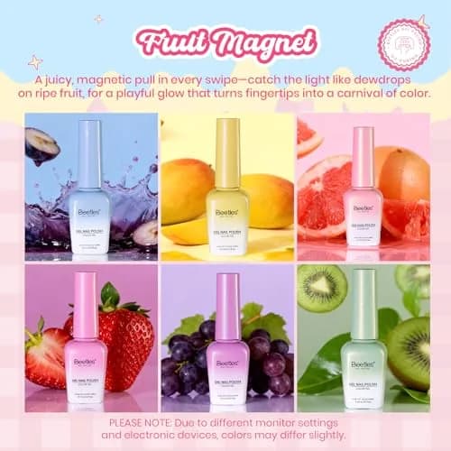 beetles Gel Polish Fruit Magnet Cat Eye Set 6 Colors | Long-Lasting Glossy UV/LED Cure thumbnail 7
