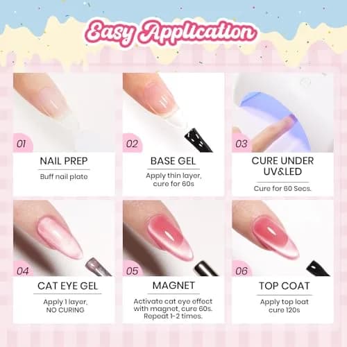beetles Gel Polish Fruit Magnet Cat Eye Set 6 Colors | Long-Lasting Glossy UV/LED Cure thumbnail 9