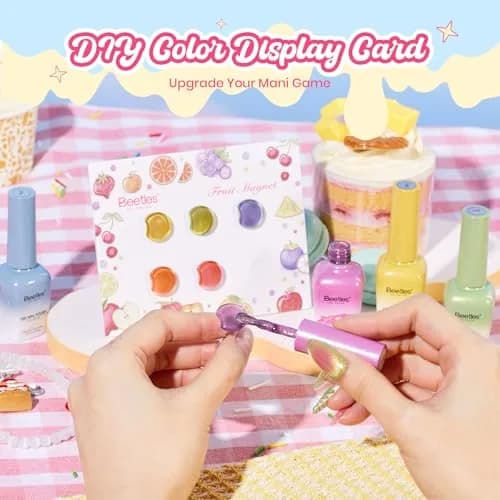 beetles Gel Polish Fruit Magnet Cat Eye Set 6 Colors | Long-Lasting Glossy UV/LED Cure thumbnail 3
