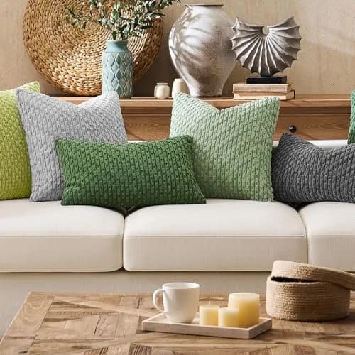K KEVIN TEXTILE Corduroy Lumbar Pillow Cover 36" x 14" | Soft, Durable & Stylish for Home & Bedroom thumbnail 7