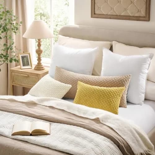 K KEVIN TEXTILE Soft Corduroy Lumbar Pillow Cover 24"x14" | Modern Boho Decor (70-120 chars) thumbnail 5