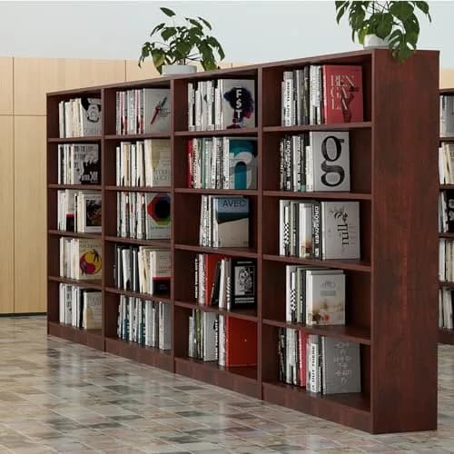 i-VTIES Bookcase Adjustable Storage Shelves 60-Inch Cherry | 5-Tier Modern Wood Bookcase for Bedroom & Office thumbnail 8